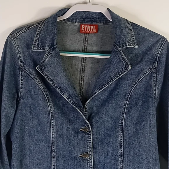 Ethyl Vintage Denim Jacket Size Medium - Picture 2 of 13